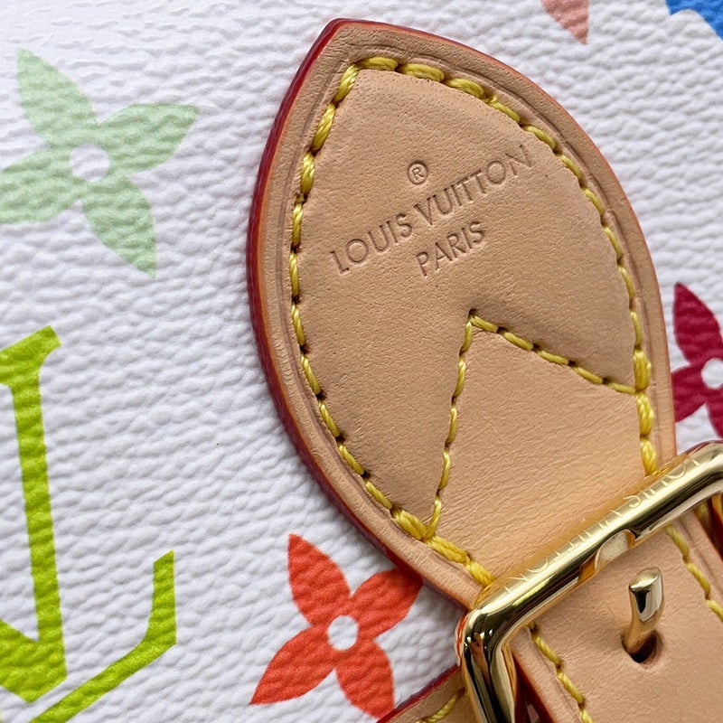 ルイヴィトン ハンドバッグ モノグラム・マルチカラー LV × TM ナノ・ディアヌ M14194 ヴィトン バッグ 2way 白 ホワイト 村上隆