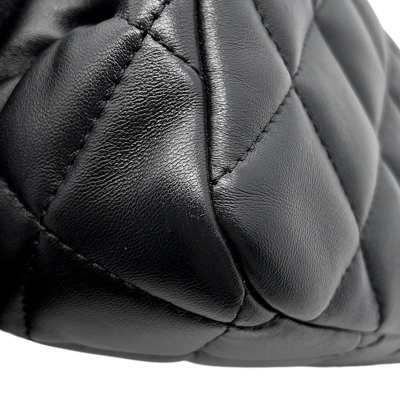 シャネル チェーンショルダーバッグ マトラッセ ココマーク ラムスキン AS3473 CHANEL フラップ バッグ 黒
