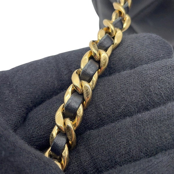 シャネル チェーンショルダーバッグ マトラッセ ココマーク ラムスキン AS3473 CHANEL フラップ バッグ 黒