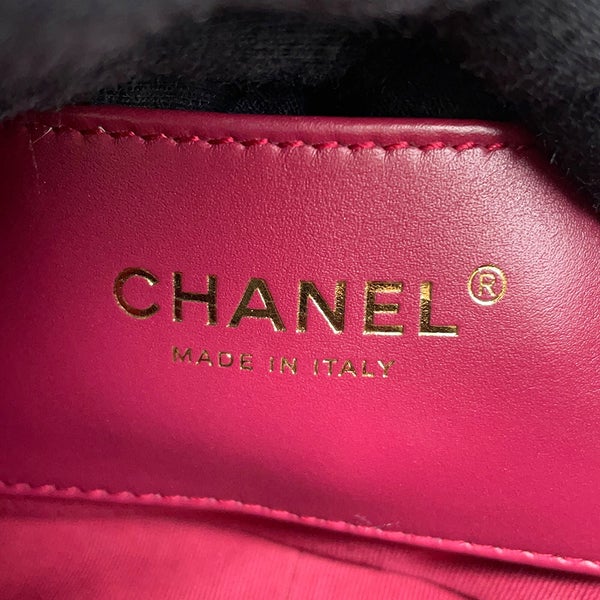 シャネル チェーンショルダーバッグ マトラッセ ココマーク ラムスキン AS3473 CHANEL フラップ バッグ 黒