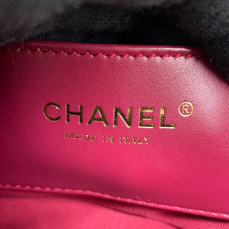 シャネル チェーンショルダーバッグ マトラッセ ココマーク ラムスキン AS3473 CHANEL フラップ バッグ 黒
