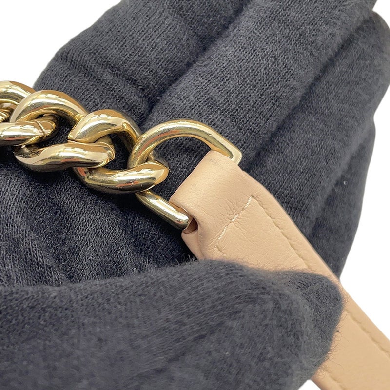 シャネル チェーンショルダーバッグ マトラッセ カーフレザー CHANEL 2way バッグ