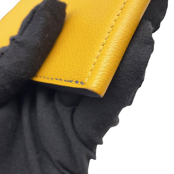 エルメス クラッチバッグ ネクト ジョーヌアンブル/ブルーアンクル/ブラック/シルバー金具 エバーカラー/ボックスカーフ C刻印 メンズ