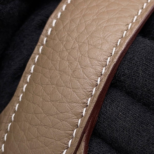 エルメス ハンドバッグ ピコタンロックMM エトゥープ/シルバー金具 トリヨンクレマンス W刻印