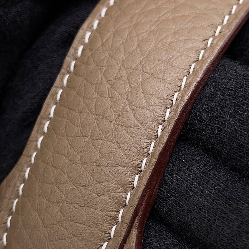 エルメス ハンドバッグ ピコタンロックMM エトゥープ/シルバー金具 トリヨンクレマンス W刻印