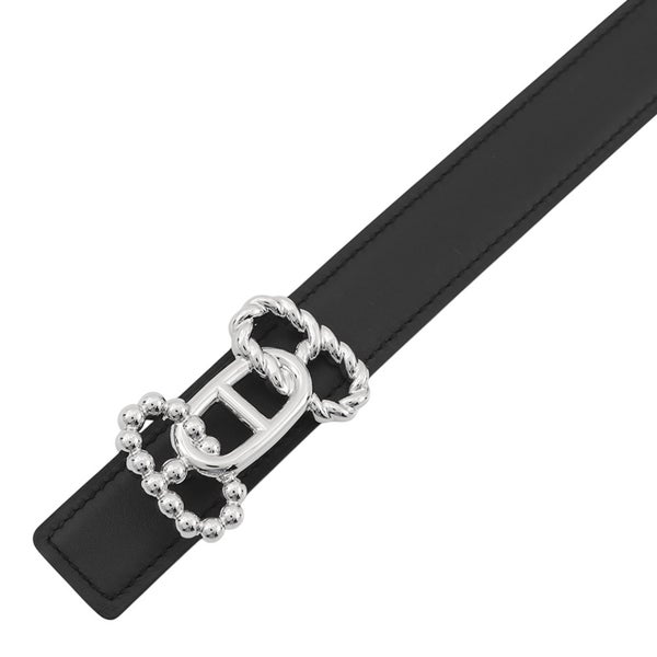 エルメス ベルト パラード レザーベルト  キット 24 ブラック/エトゥープ/シルバー金具 スイフト/エプソン W刻印 サイズ70
