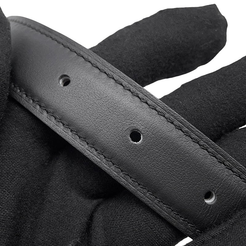 エルメス ベルト パラード レザーベルト  キット 24 ブラック/エトゥープ/シルバー金具 スイフト/エプソン W刻印 サイズ70