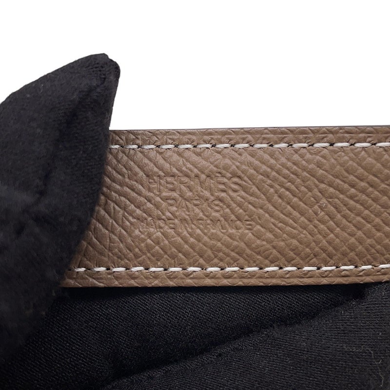 エルメス ベルト パラード レザーベルト  キット 24 ブラック/エトゥープ/シルバー金具 スイフト/エプソン W刻印 サイズ70