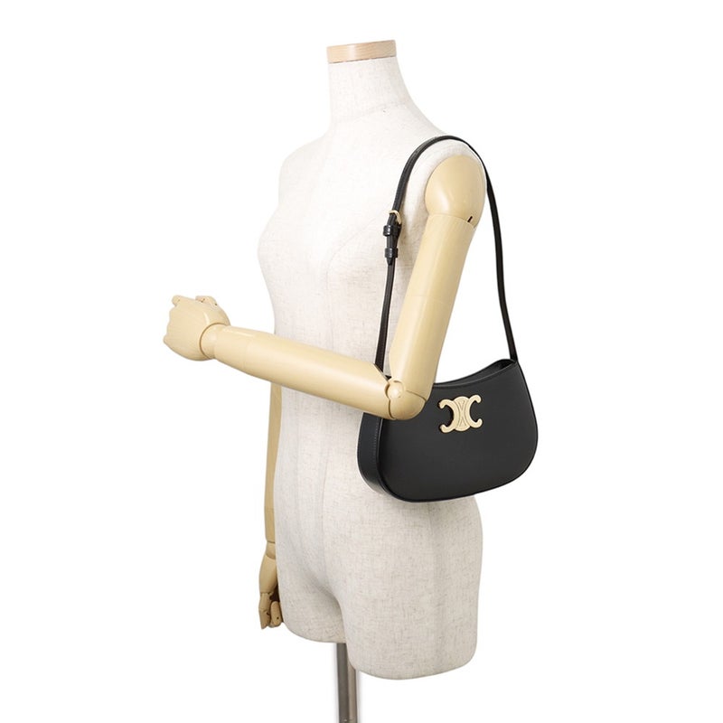 セリーヌ ショルダーバッグ ミディアム ティリー トリオンフ カーフレザー 115703 CELINE 黒 ワンショルダー