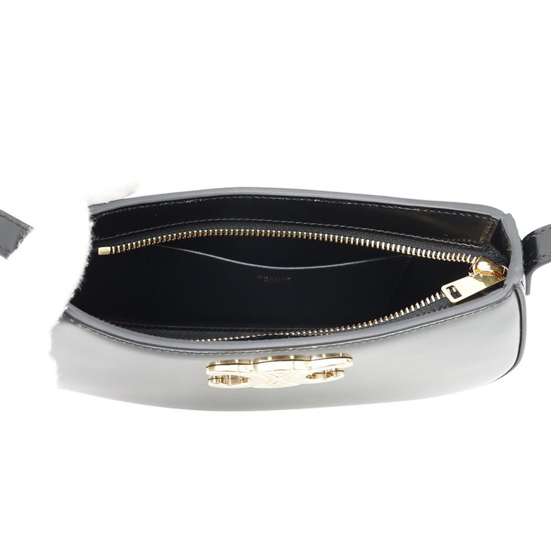 セリーヌ ショルダーバッグ ミディアム ティリー トリオンフ カーフレザー 115703 CELINE 黒 ワンショルダー