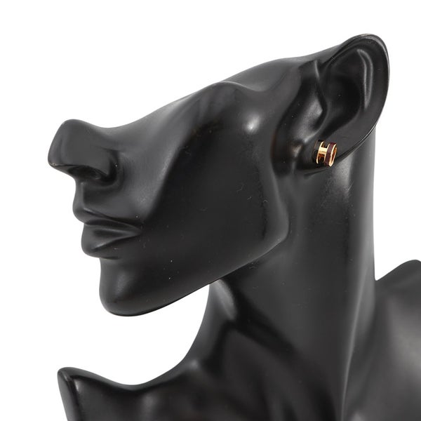 エルメス ピアス ミニ・ポップアッシュ ロカバール ギャラクシー/ゴールド金具 HERMES Pop H ポップH 黒