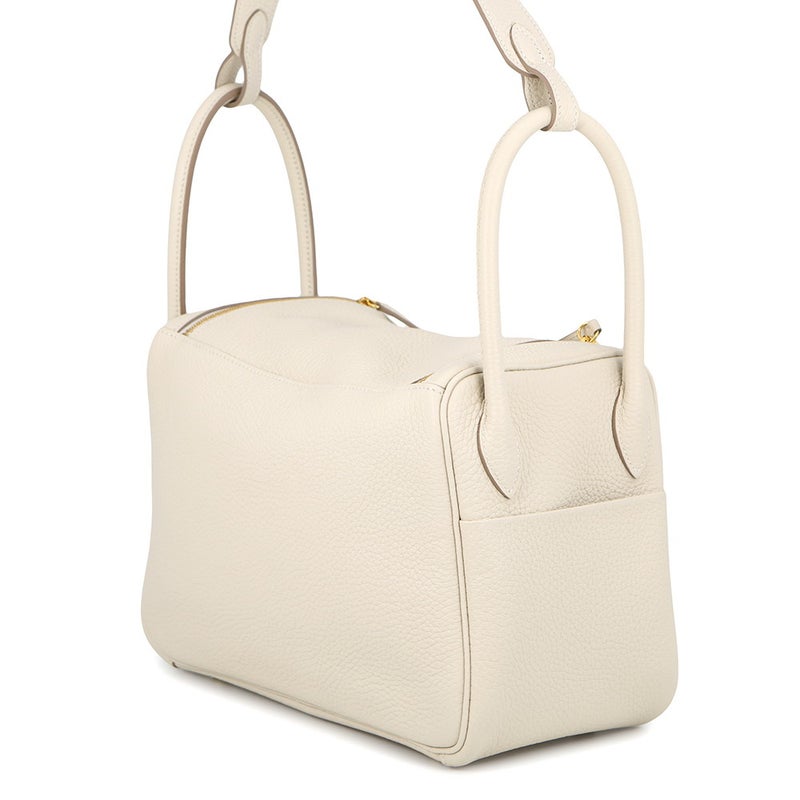 エルメス ハンドバッグ リンディ26  クレ/ゴールド金具 トリヨンクレマンス Z刻印 HERMES 2way ショルダーバッグ