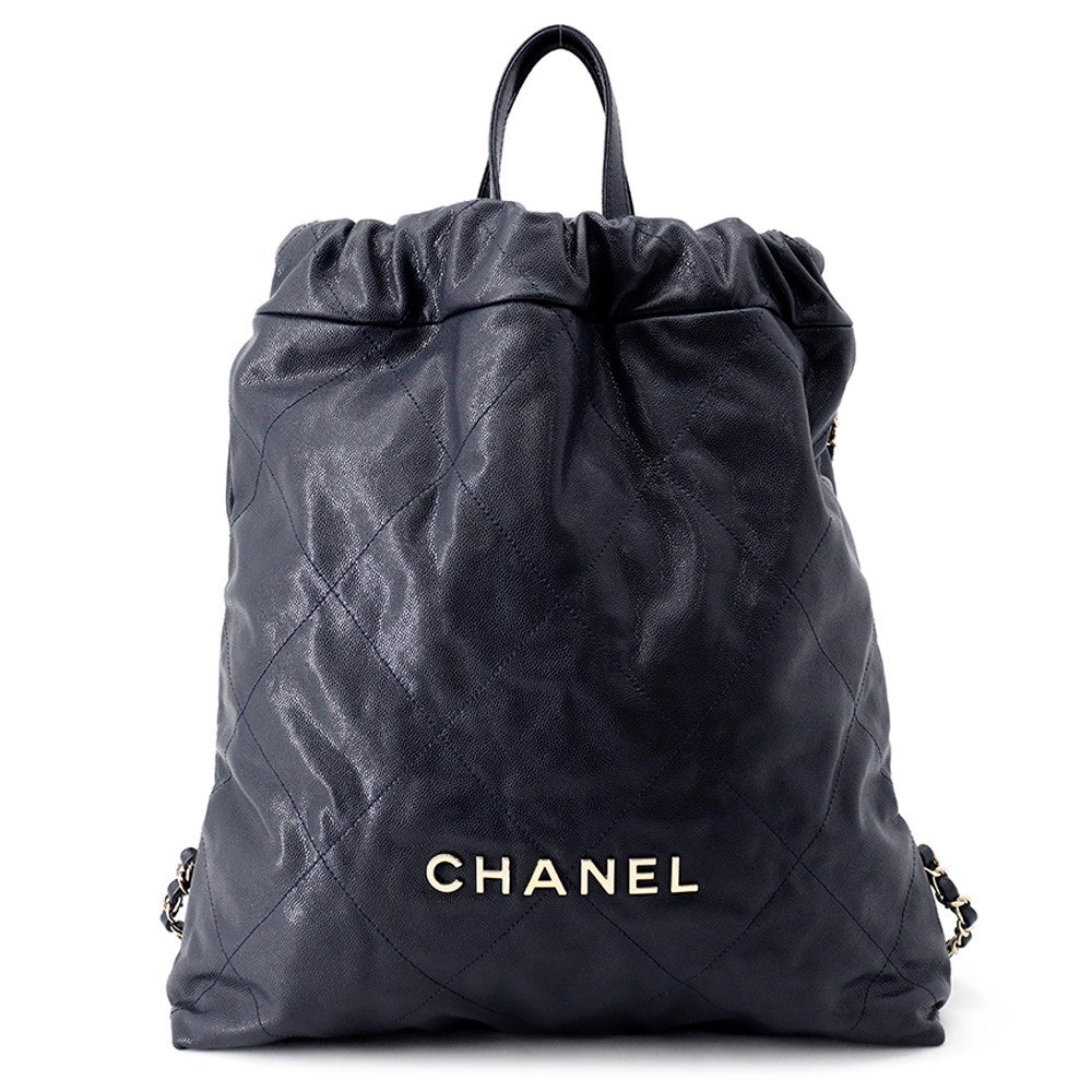 シャネル リュック シャネル22 ラージ キャビアスキン AS3313 CHANEL