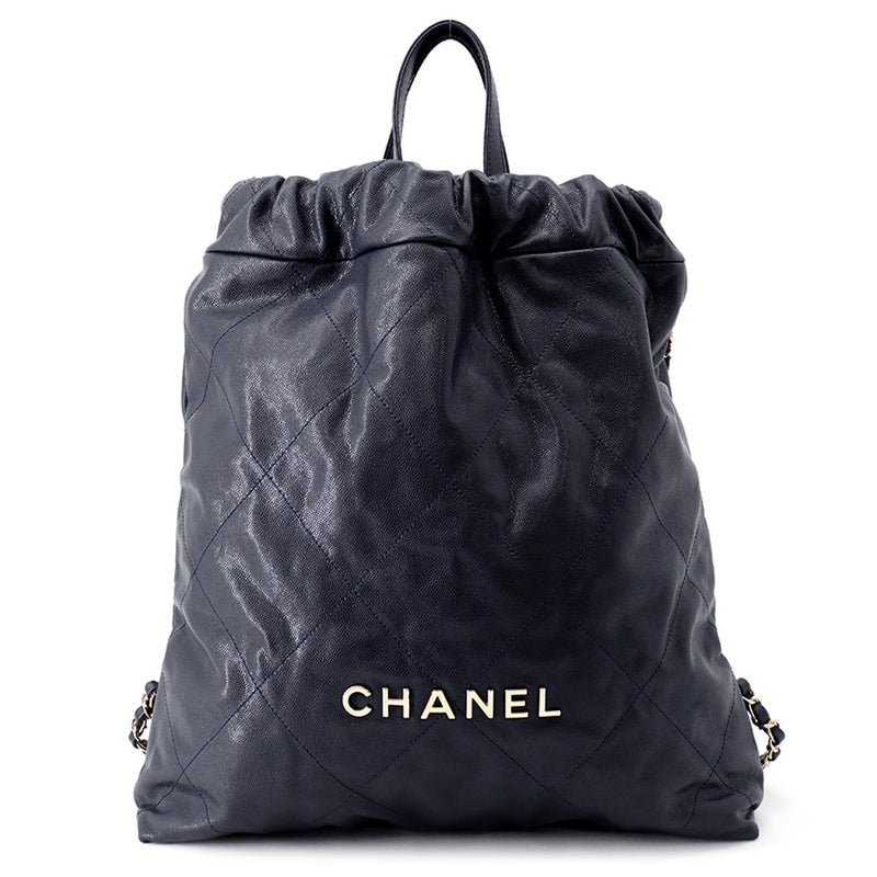 シャネル リュック シャネル22 ラージ キャビアスキン AS3313 CHANEL バックパック バッグ