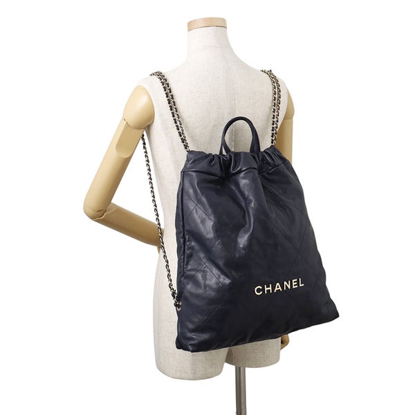 シャネル リュック シャネル22 ラージ キャビアスキン AS3313 CHANEL バックパック バッグ