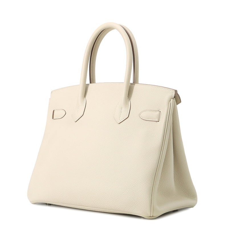 エルメス バーキン30 クレ/シルバー金具 トゴ C刻印 HERMES Birkin ハンドバッグ