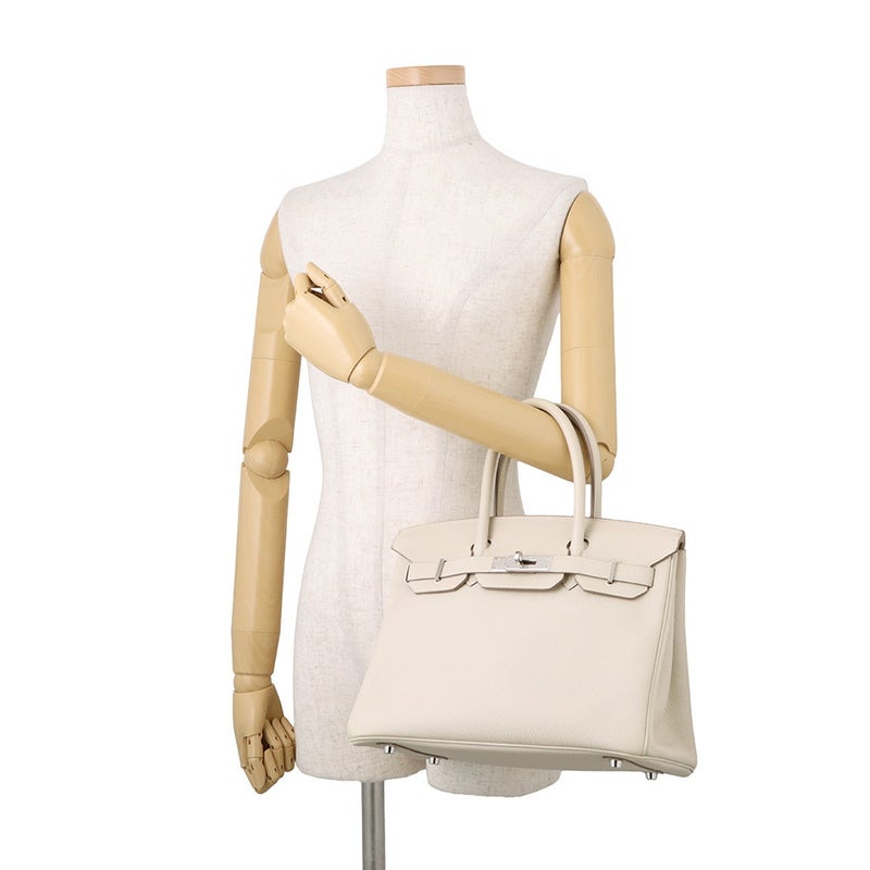 エルメス バーキン30 クレ/シルバー金具 トゴ C刻印 HERMES Birkin ハンドバッグ