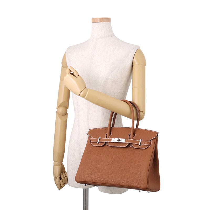 エルメス バーキン30 ゴールド/シルバー金具 トゴ G刻印 HERMES Birkin ハンドバッグ