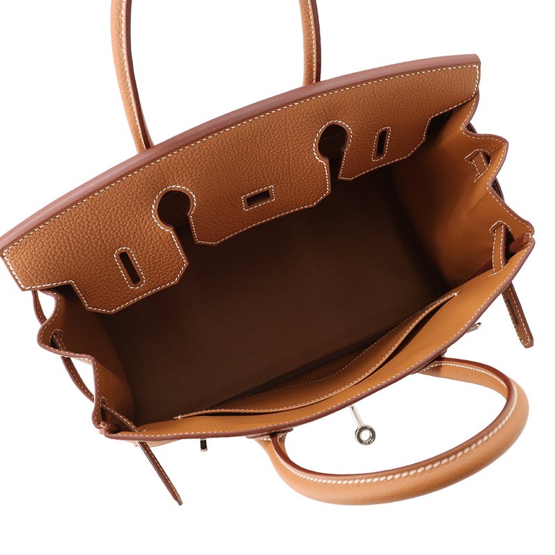 エルメス バーキン30 ゴールド/シルバー金具 トゴ G刻印 HERMES Birkin ハンドバッグ