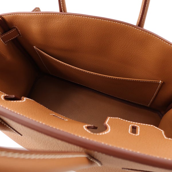 エルメス バーキン30 ゴールド/シルバー金具 トゴ G刻印 HERMES Birkin ハンドバッグ