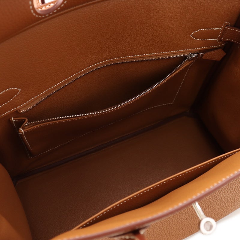 エルメス バーキン30 ゴールド/シルバー金具 トゴ G刻印 HERMES Birkin ハンドバッグ
