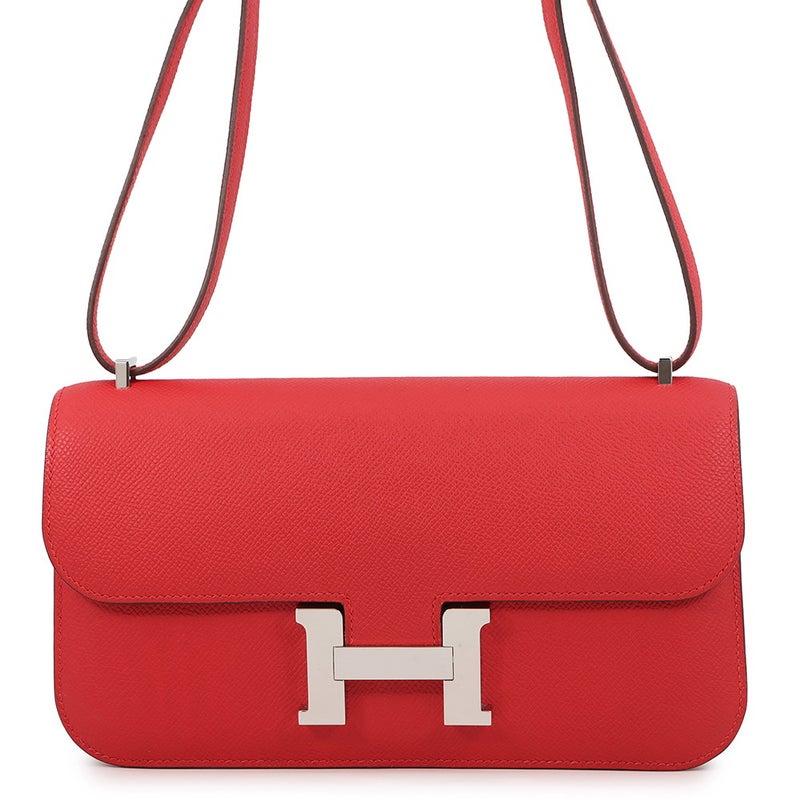 エルメス ショルダーバッグ コンスタンス エラン ミロワール ルージュラデュー/シルバー金具 エプソン K刻印 HERMES