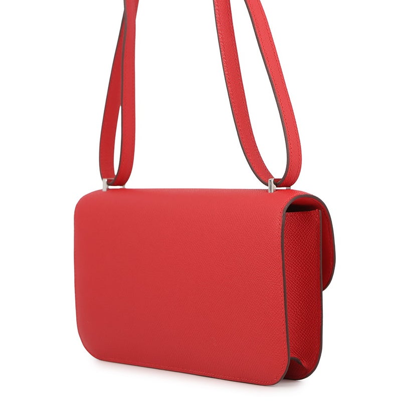 エルメス ショルダーバッグ コンスタンス エラン ミロワール ルージュラデュー/シルバー金具 エプソン K刻印 HERMES