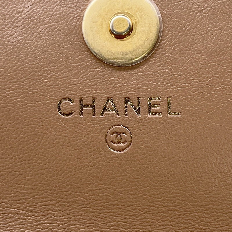 シャネル チェーンフォンポーチ マトラッセ ココマーク ラムスキン AP3047 CHANEL スマホケース