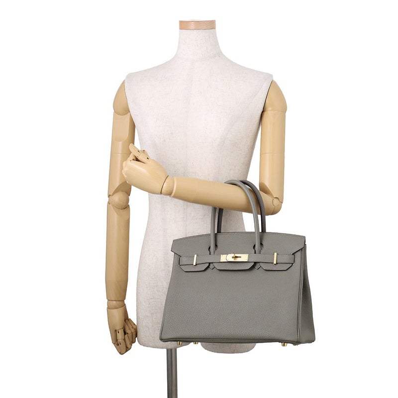 エルメス バーキン30 グリメイヤー/シャンパンゴールド金具 トゴ K刻印 HERMES Birkin ハンドバッグ
