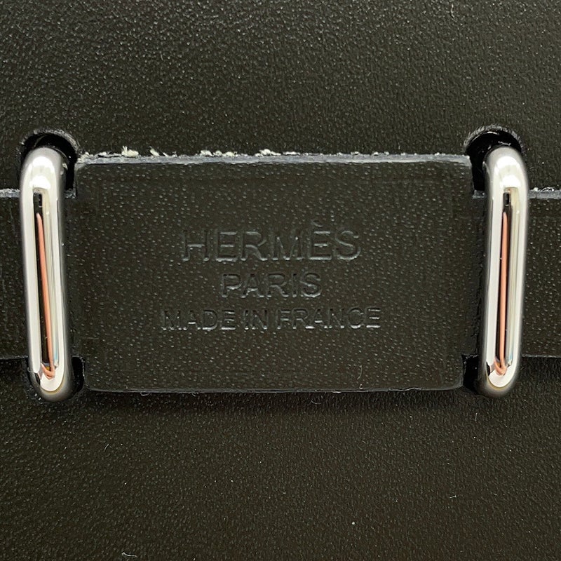 エルメス ショルダーバッグ エールバッグジップ ミニ ヴェールオリーブ/カーキ/シルバー金具 トワルミリタリー/ヴァッシュハンター G刻印