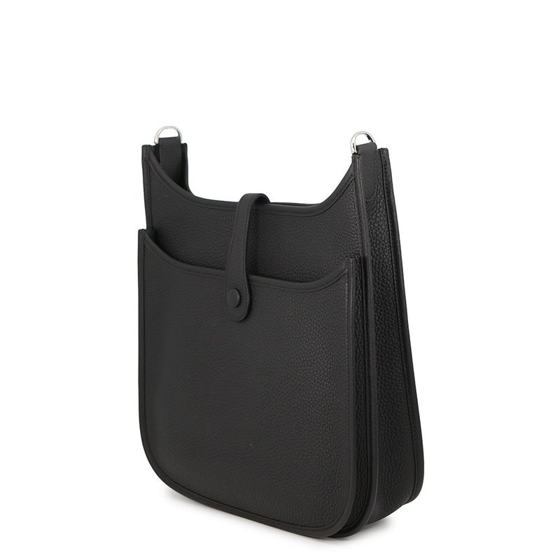 エルメス ショルダーバッグ エブリン3 PM ブラック/シルバー金具 トリヨンクレマンス K刻印 HERMES Evelyne