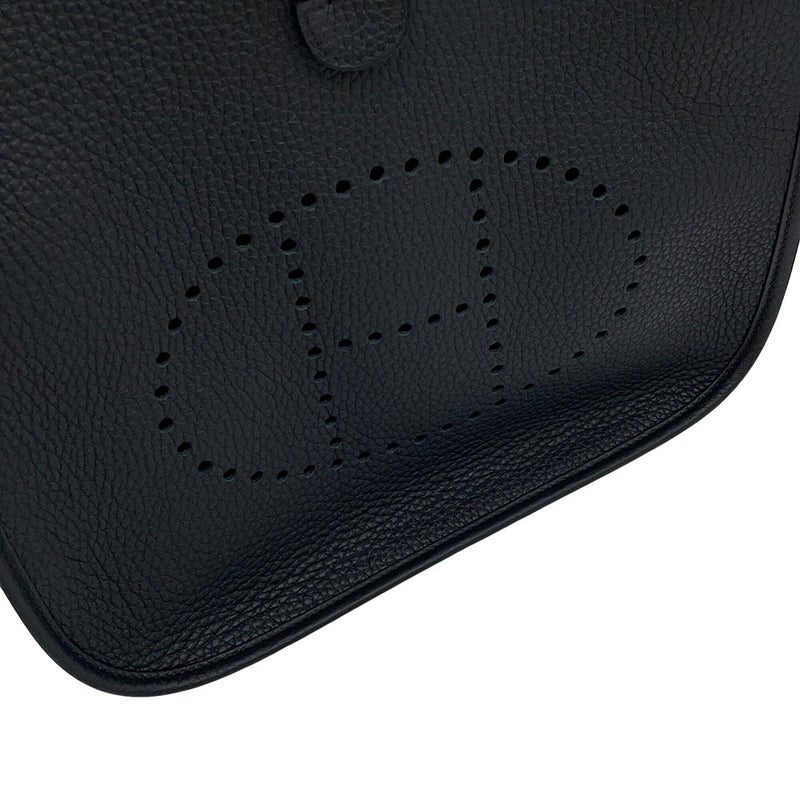 エルメス ショルダーバッグ エブリン3 PM ブラック/シルバー金具 トリヨンクレマンス K刻印 HERMES Evelyne