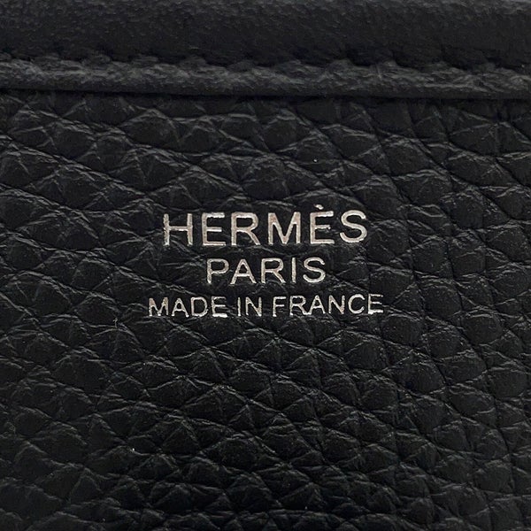 エルメス ショルダーバッグ エブリン3 PM ブラック/シルバー金具 トリヨンクレマンス K刻印 HERMES Evelyne