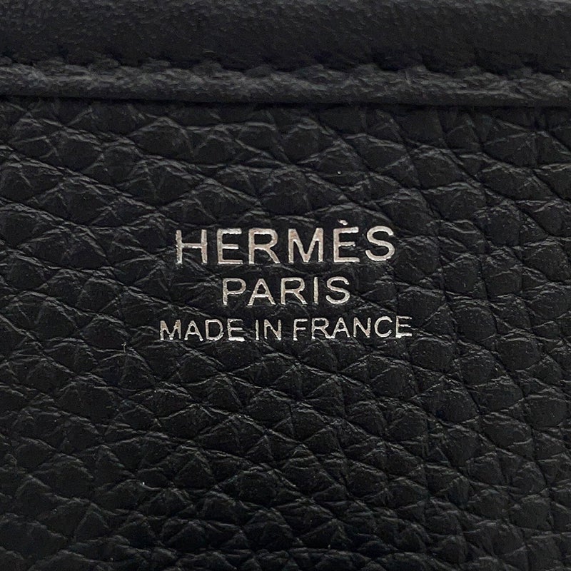 エルメス ショルダーバッグ エブリン3 PM ブラック/シルバー金具 トリヨンクレマンス K刻印 HERMES Evelyne