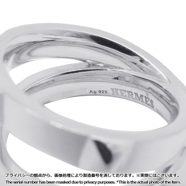エルメス リング エルメス・クルー・ドゥ・H 5クルー SV925シルバー サイズ54 HERMES ジュエリー