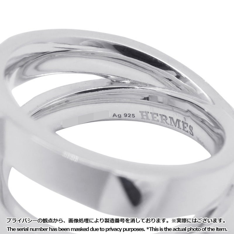エルメス リング エルメス・クルー・ドゥ・H 5クルー SV925シルバー サイズ54 HERMES ジュエリー