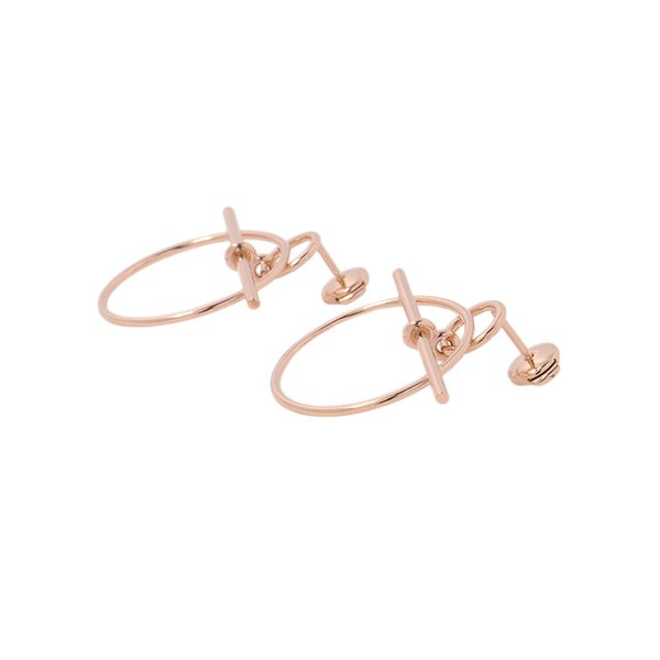 エルメス ピアス ループ ピアス エシャペ PM K18PGピンクゴールド HERMES ジュエリー