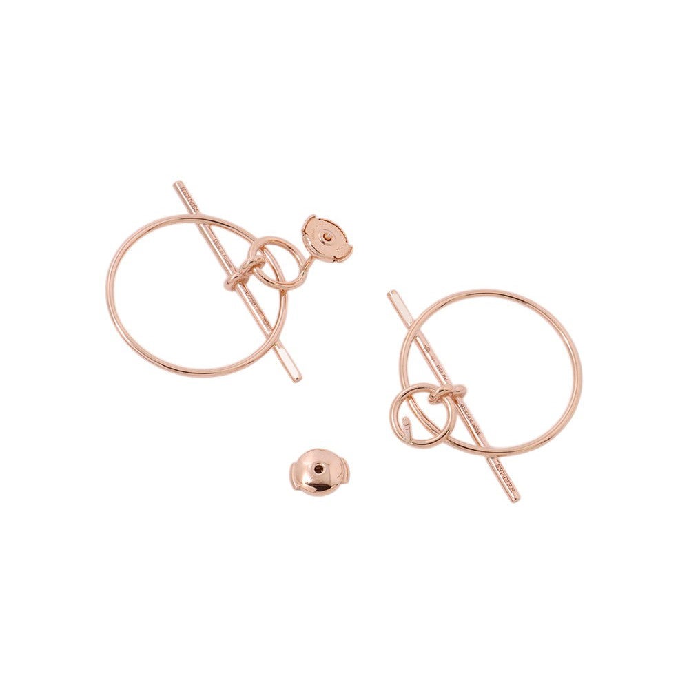 エルメス ピアス ループ ピアス エシャペ PM K18PGピンクゴールド