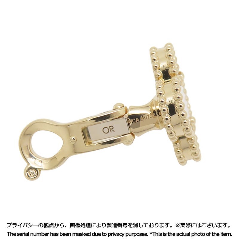 ヴァンクリーフ&アーペル ピアス ヴィンテージ アルハンブラ イヤリング マザーオブパール K18YGイエローゴールド VCARA44100