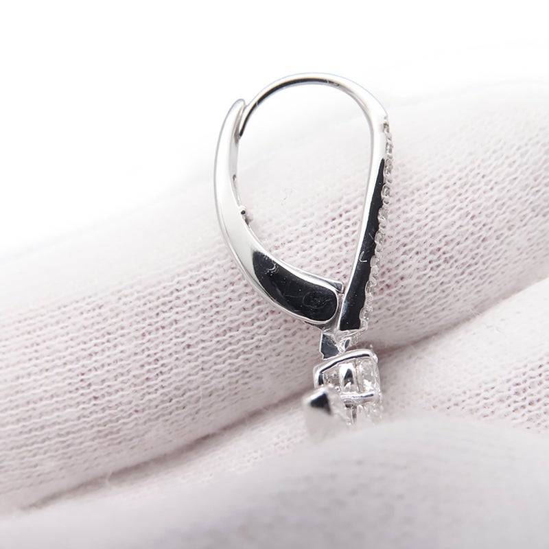 グラフ ピアス パヴェ バタフライ ミニ ダイヤモンド ドロップ イヤリング ダイヤ 計1.41ct K18WGホワイトゴールド RGE1167