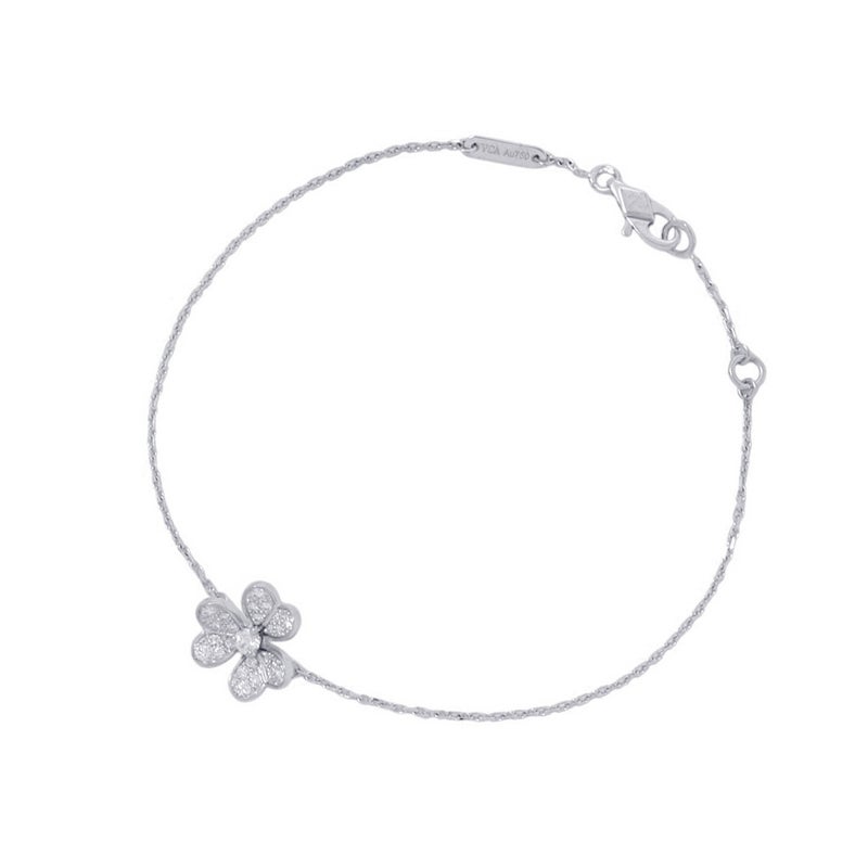ヴァンクリーフ&アーペル ブレスレット フリヴォル ミニモデル ダイヤモンド 25P 計0.21ct K18WGホワイトゴールド VCARP3W200