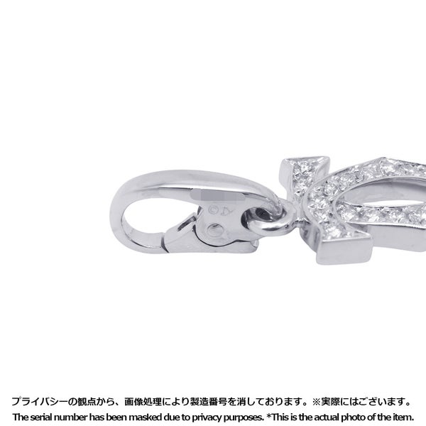 カルティエ ペンダントトップ 2C チャーム ダイヤモンド K18WGホワイトゴールド Cartier ジュエリー