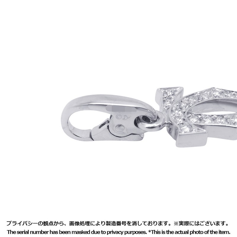 カルティエ ペンダントトップ 2C チャーム ダイヤモンド K18WGホワイトゴールド Cartier ジュエリー