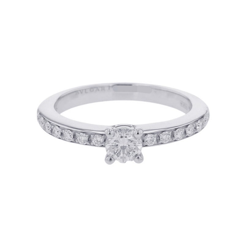 ブルガリ リング ローマ アモール ダイヤモンド 中石約0.25ct PT950 リングサイズ10号 BVLGARI 指輪
