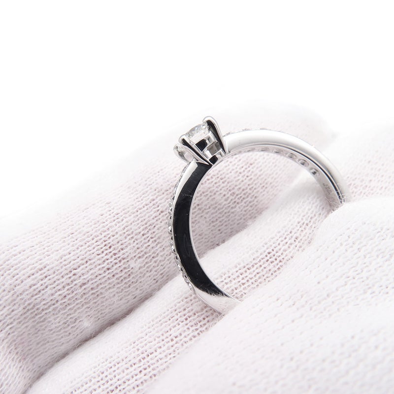 ブルガリ リング ローマ アモール ダイヤモンド 中石約0.25ct PT950 リングサイズ10号 BVLGARI 指輪
