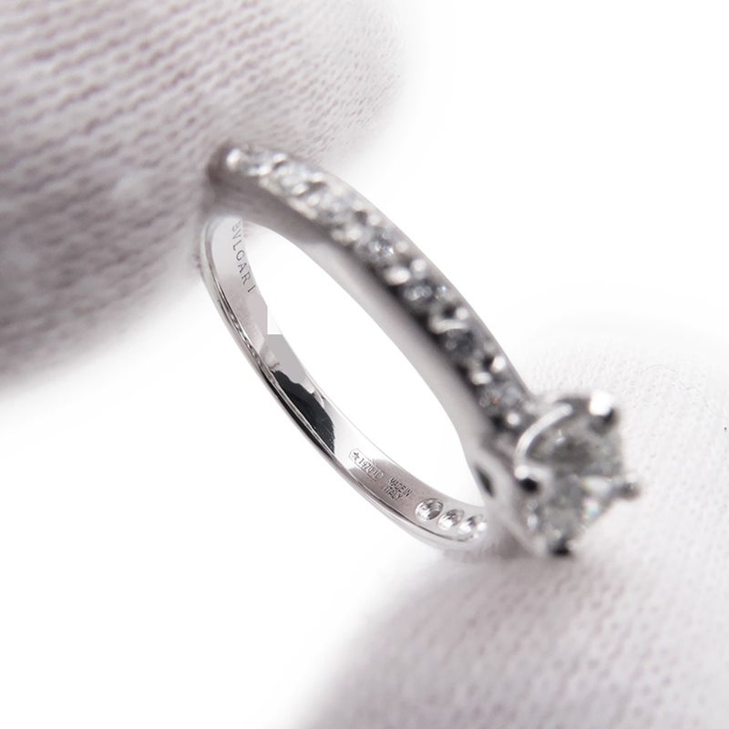 ブルガリ リング ローマ アモール ダイヤモンド 中石約0.25ct PT950 リングサイズ10号 BVLGARI 指輪