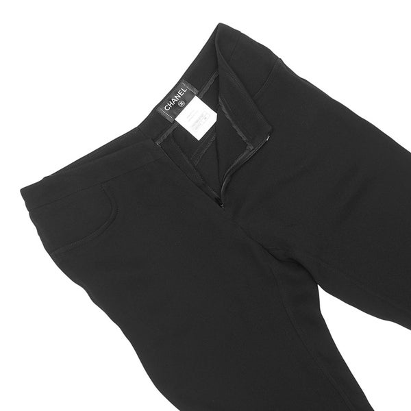 シャネル パンツ ココマーク シルク レディースサイズ34 P50768V37527 CHANEL ボトムス 黒