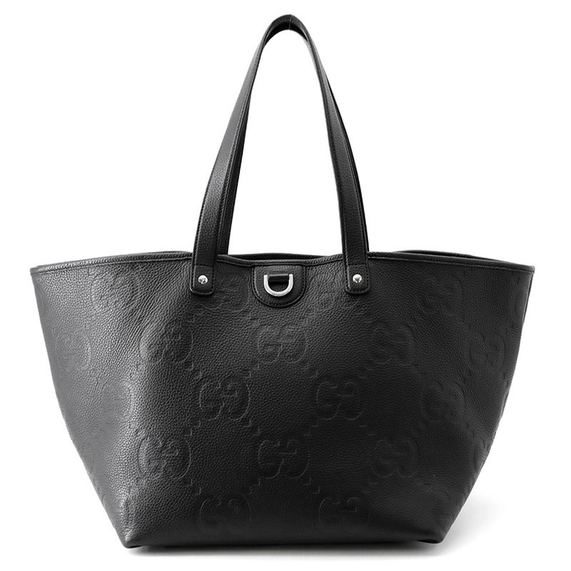 グッチ トートバッグ ジャンボGG ミディアム レザー 818771 GUCCI バッグ 黒