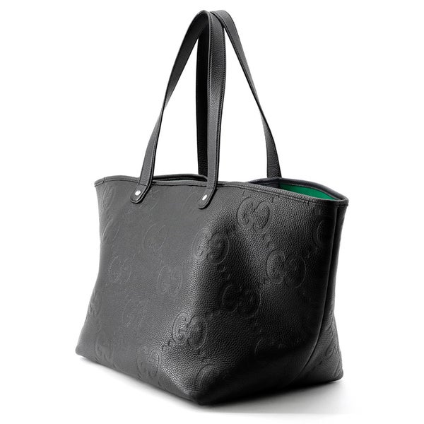グッチ トートバッグ ジャンボGG ミディアム レザー 818771 GUCCI バッグ 黒