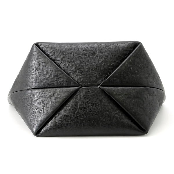 グッチ トートバッグ ジャンボGG ミディアム レザー 818771 GUCCI バッグ 黒